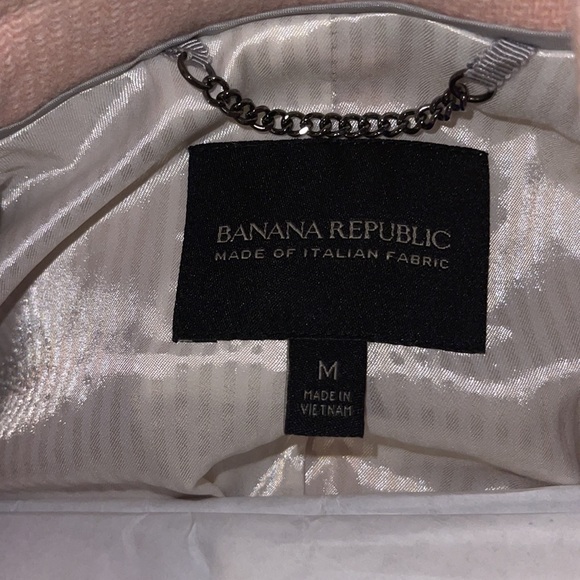 BANANA REPUBLIC PINK DOUBLE-BREASTED COAT PINK BLUSH MEDIUM - Picture 6 of 16